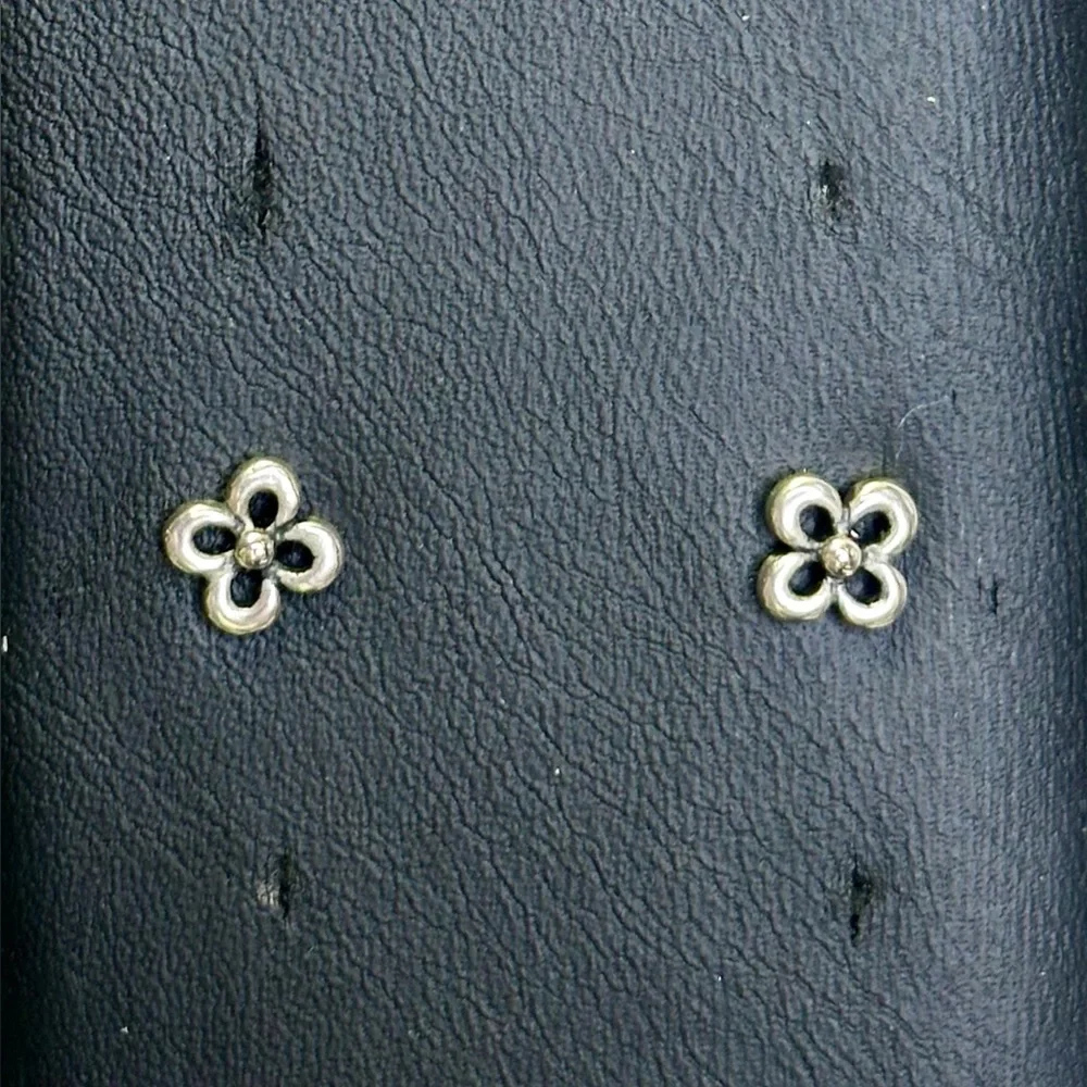 JAMES AVERY Sterling Silver Blossom Stud Earrings; Flower Floral